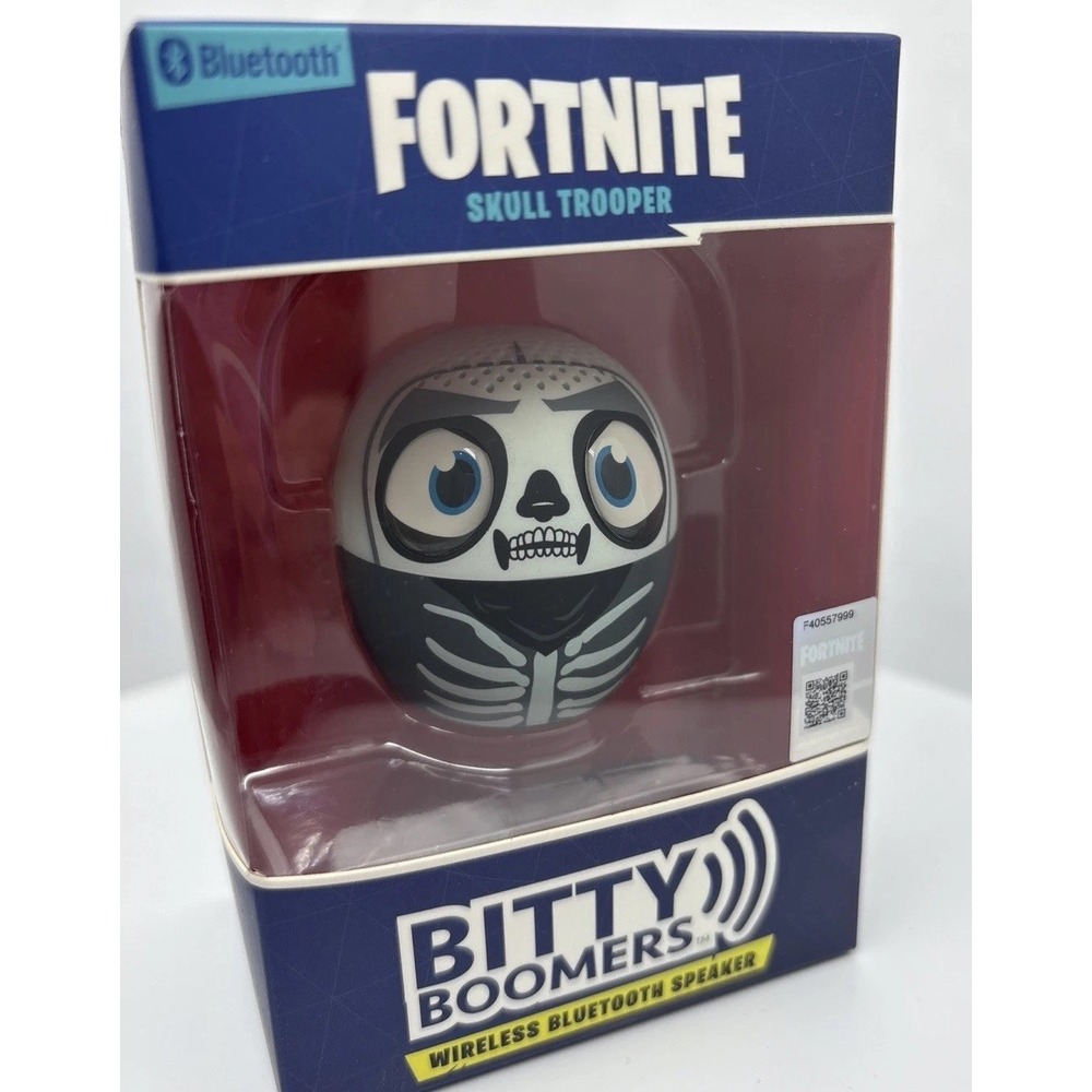 Bitty Boomers Fortnite Skull Trooper Wireless Bluetooth Speaker New In Package